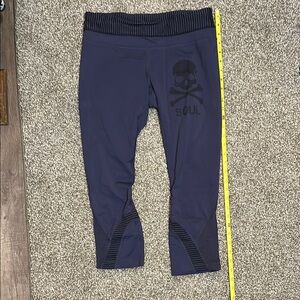 Lululemon-  Navy Skull Print Leggings